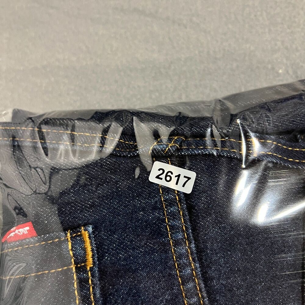 Levi's XL Baggy Straight Jeans Women's 29 X 29 Blue Denim Dark Wash 5-Pockets - Picture 14 of 14